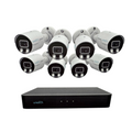 K2-2108/80B8-F28 Uniarch 8 Channel Active Deterrence 4K Surveillance System with 8 Cameras, HDD