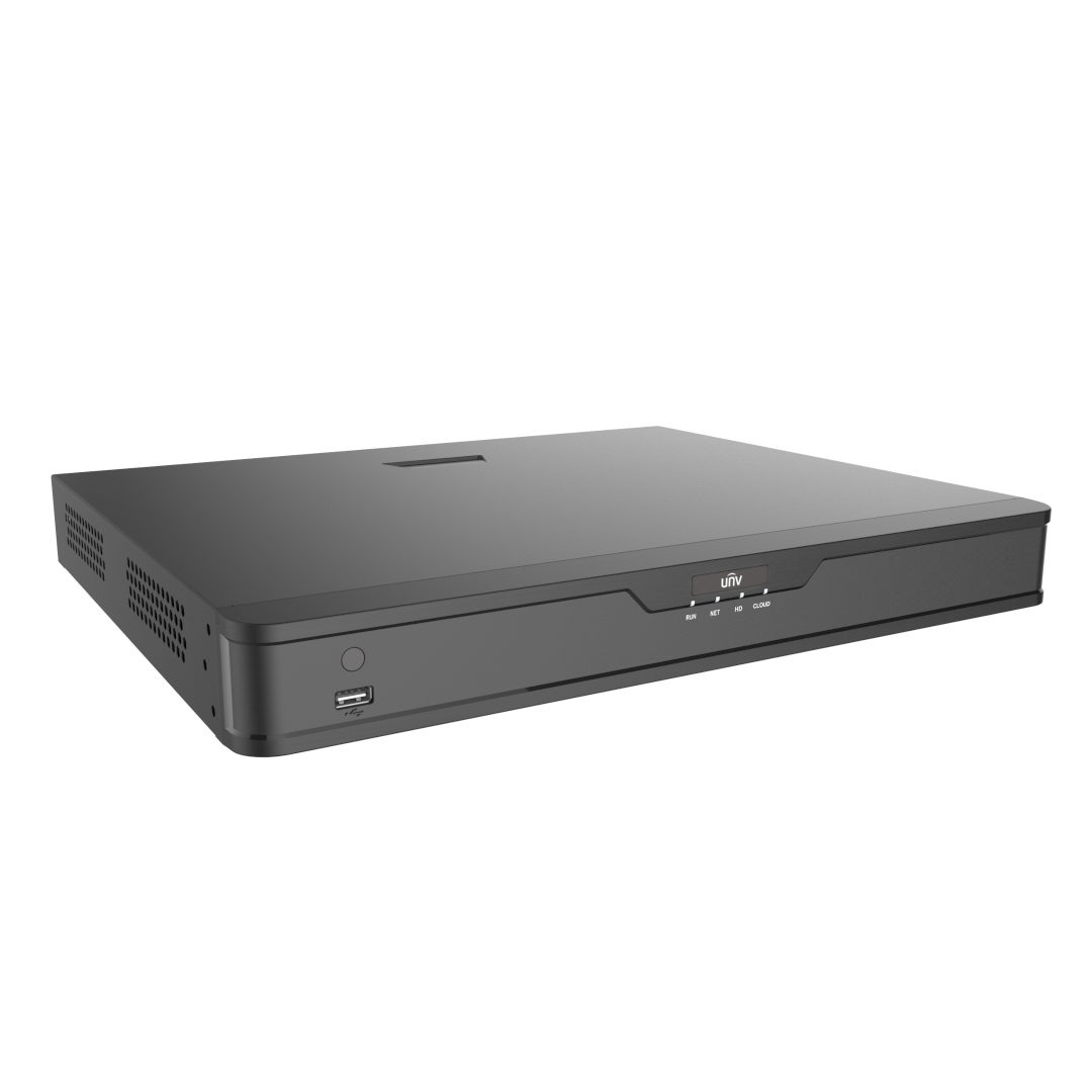 NVR302-32B-IQ Uniview 32 Channel IQ Series 8K AI NVR, 2 SATA, NDAA
