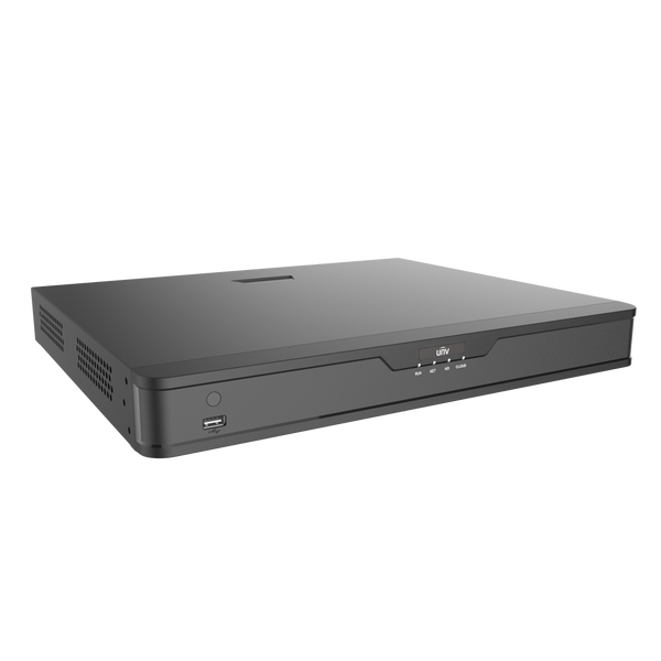 NVR302-32B-IQ Uniview 32 Channel IQ Series 8K AI NVR, 2 SATA, NDAA